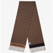 Fendi Wool and Cashmere FF Scarf