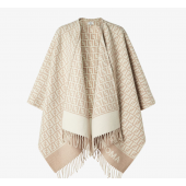 Fendi Wool and Cashmere FF Poncho