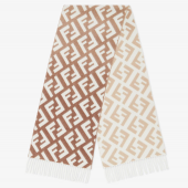 Fendi Wool and Cashmere FF Gradient Scarf