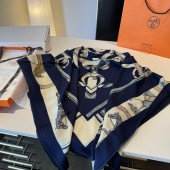 Hermes Silk and cashmere Shawl
