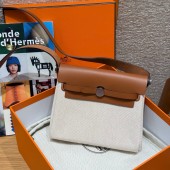 Hermes Herbag Mini Bag- Ecru//beige /fauve