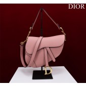 Christian Dior Saddle Bag with Strap-Pink