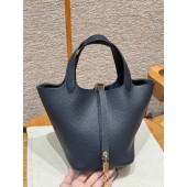 Borsa Hermes Picotin Lock 18/22-Blue Niut