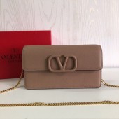 Valentino Portafoglio Con Catena Vlogo in Pelle