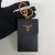 Prada Saffiano leather keychain/card holder 