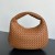 Intrecciato Small Veneta Shoulder Bag-Amber