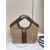 Gucci Giglio small tote bag-Beige and dark brown Canvas
