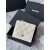 Chanel bianco pelle granulata piccolo portafoglio piegato oro hardware