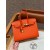 Hermes Birkin 25 /  30  in Epsom Leather-Orange