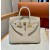 Hermes Birkin 25 / Birkin 30  in Togo Leather-Cream white