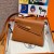 Hermes Kelly Sellier 20 Shoulder Bag in Epsom-Brown