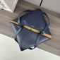 Loewe Medium Puzzle Fold Tote -deep blue