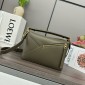Loewe Small Puzzle in Classic Calfskin -Olive green