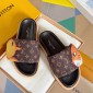 LV Pool Pillow Flat Comfort Mule, Size 35-45