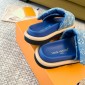 LV Pool Pillow Flat Comfort Mule, Size 35-45