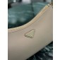 Prada Aimée medium leather shoulder bag-Travertine