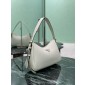 Prada Aimée medium leather shoulder bag-White