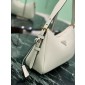 Prada Aimée medium leather shoulder bag-White