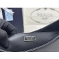 Borsa a spalla Prada Cleo in pelle spazzolata-Black