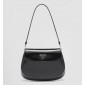 Borsa a spalla Prada Cleo in pelle spazzolata con pattina