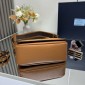 Prada Borsa a spalla in pelle-Camel