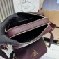 Borsa Prada a tracolla small in pelle-Bordeaux