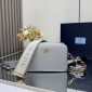 Borsa Prada a tracolla small in pelle-Granito
