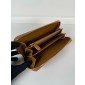 Prada Large Saffiano Leather Wallet-Caramel 