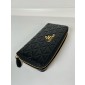Prada Large leather wallet with triangle motif
