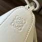 Loewe Mini Hammock Hobo in Classic Calfskin-White