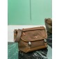 Prada Large Re-Nylon and Leather shoulder bag