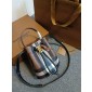 Burberry Mini TB Bucket Bag -Dark Birch Brown