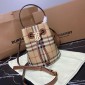 Burberry Mini TB Bucket Bag -Archive beige/briar brown