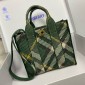 Burberry Mini Check Knitted Tote- Ivy
