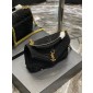 YSL Yves Saint Laurent College Medium Chain Bag in Quilted Suede