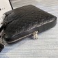  GG signature leather document bag-black