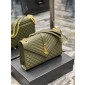 YSL Envelope Borsa Grande In Pelle Grained   