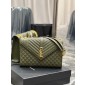 YSL Envelope Borsa Grande In Pelle Grained   