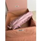 Miu Miu Wander matelassé nappa leather hobo bag-Pink