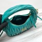 Miu Miu Wander matelassé nappa leather hobo bag-lagoon blue