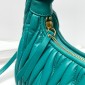 Miu Miu Wander matelassé nappa leather hobo bag-lagoon blue