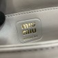 Miu Miu Leather shoulder bag-Grey