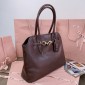 Miu MIu Aventure nappa leather bag-Briarwood