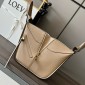Loewe Compact Hammock bag in soft grained calfskin-Sand