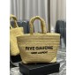 YSL Rive Gauche Tote in Raffia Crochet 