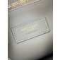 Saint Laurent LE 5 À 7 Supple Large in grained leather -Dusty  grey