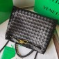 Bottega Veneta Medium Andiamo Top Handle Bag-Black