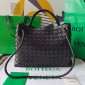 Bottega Veneta Medium Andiamo Top Handle Bag-Black
