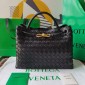 Bottega Veneta Medium Andiamo Top Handle Bag-Black