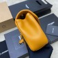 Saint Laurent Loulou Small in matelasse lambskin-Sunflower
